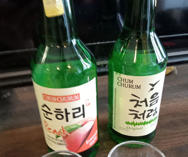 Korean Soju Peach and Original