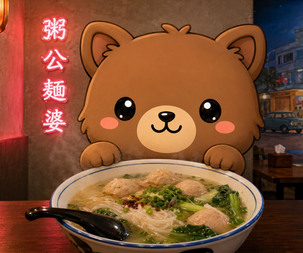 chou che che double pork noodle